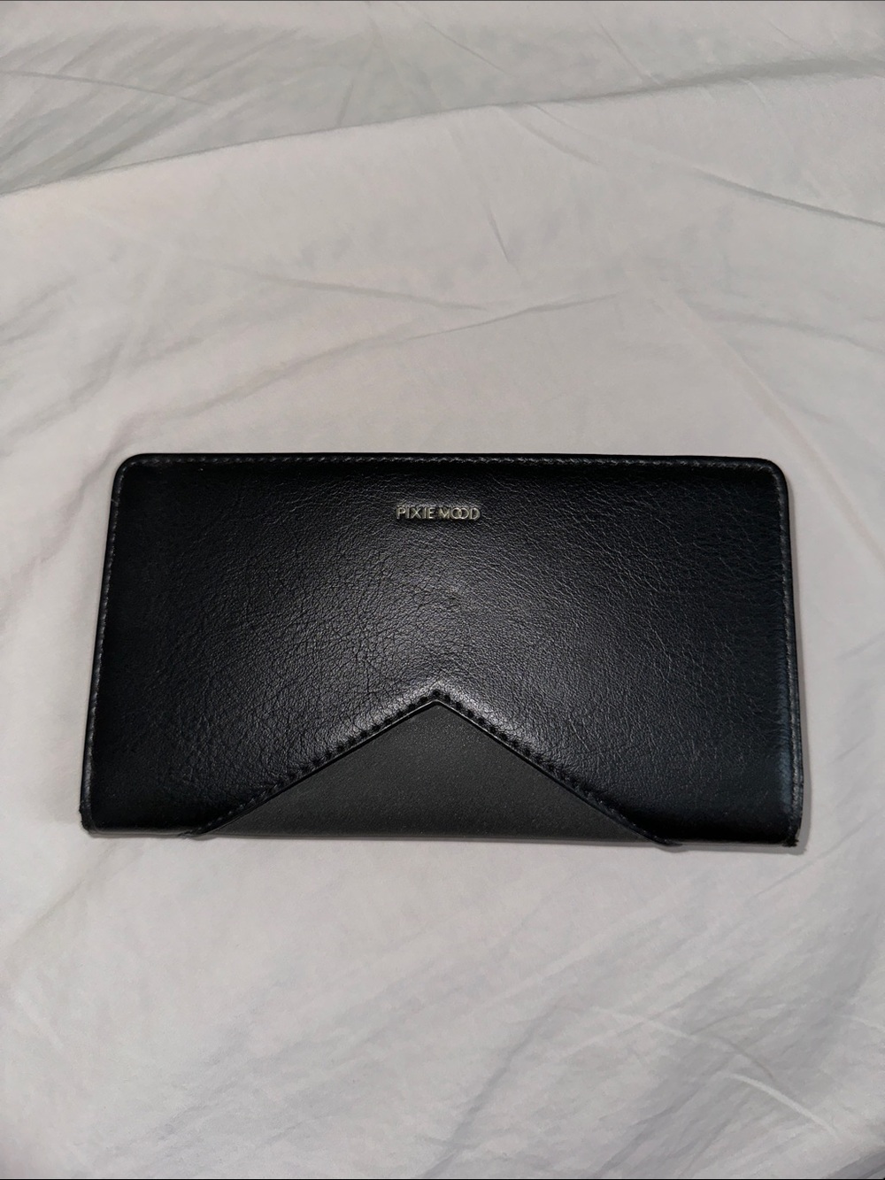 Pixie Mood Black Long Wallet Made with Recycle Materials